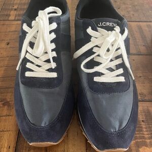 J. Crew women’s navy and white Sneakers